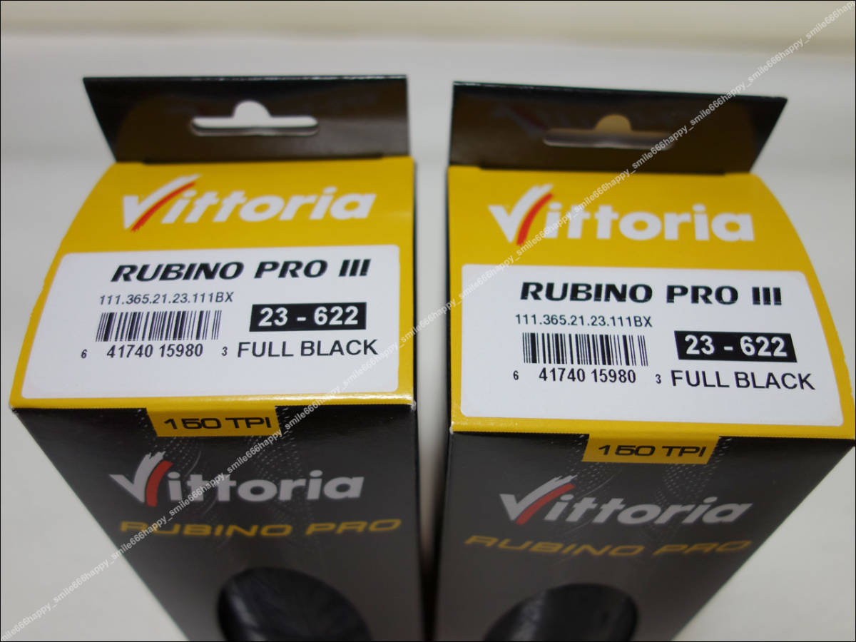 新品■Vittoria RUBINO PRO Ⅲ ブラック 700×23c 2本セット ヴィットリア　ルビノプロ_画像2