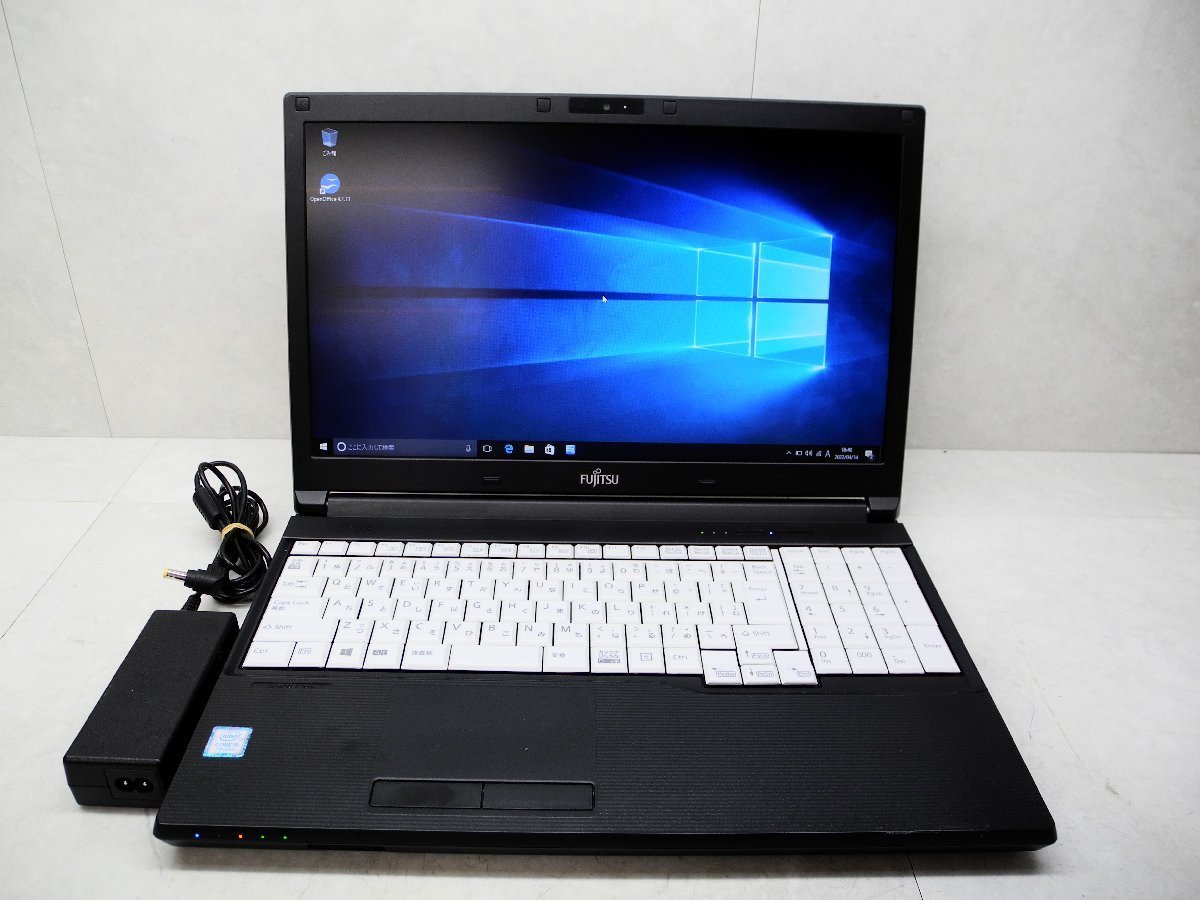 富士通/A577/S/Corei5-7300U 2.6GHz/8GB/SSD256GB/15.6TFT/WiFi/Windows10-64/10キー_画像3