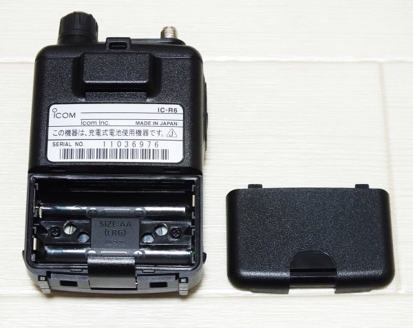  Icom IC-R6 wide obi region receiver 0.1~1309MHz full cover reception modified settled charge battery set beautiful goods 