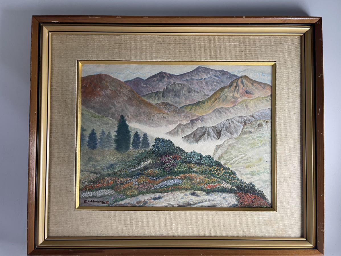 Yahoo!オークション - 【真作】 丸山晩霞『 山岳高山植物 』水彩 Yahoo!オークション - 【真作】 丸山晩霞『 山岳高山植物 』水彩