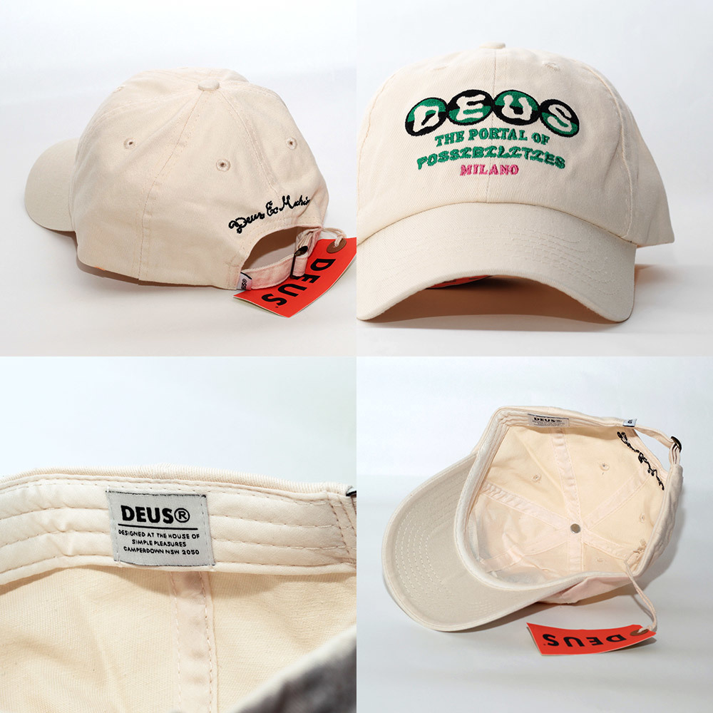 ローキャップ 帽子 メンズ デウス エクス マキナ Deus Ex Machina Ivan Dad Cap ホワイト系 DMP237780-DWH ブランドロゴ_Product Details