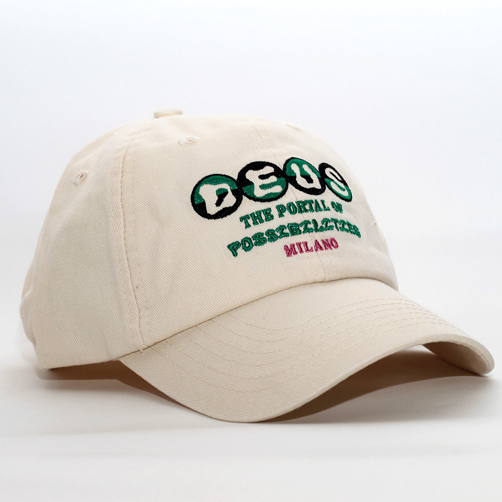 ローキャップ 帽子 メンズ デウス エクス マキナ Deus Ex Machina Ivan Dad Cap ホワイト系 DMP237780-DWH ブランドロゴ_Dirty White