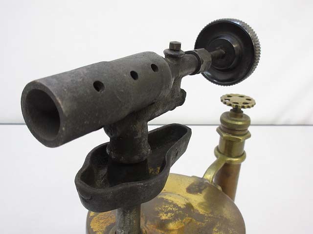 *sm0107 Takei burner gasoline torch lamp brass made TAKEI BURNER gasoline torch burner Showa Retro antique interior *
