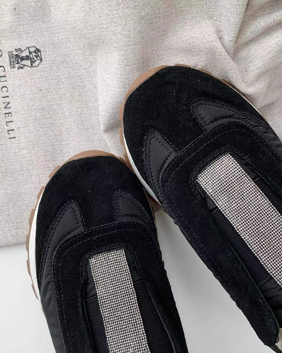 ブルネロクチネリ Brunello Cucinelli　 スニーカー レディースシューズ靴 ファッションカジュアル　size:36-40 サイズ選択可能 ブラック_画像5