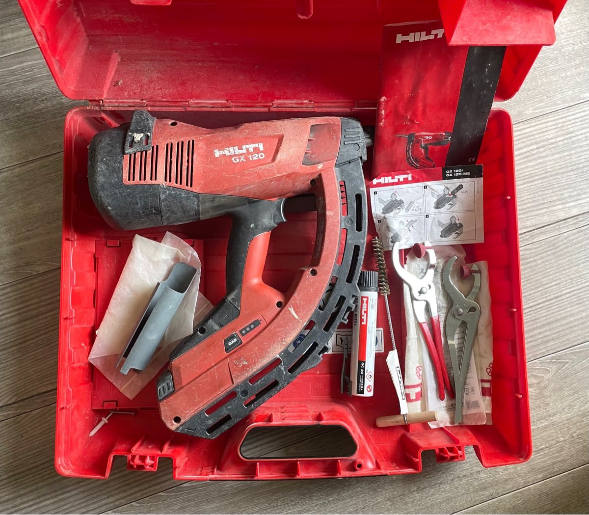 2023格安 ヤフオク! - HILTI ガス鋲打ち機 GX120 ヒルティ ガス式鋲打