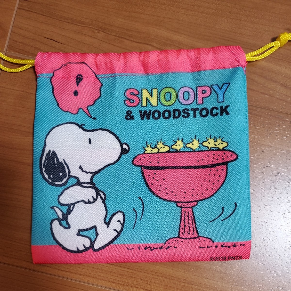 送料無料 即決 スヌーピー ディズニー ミッキー ミニー 巾着袋 3枚 ピーナッツ 巾着 SNOOPYの画像2