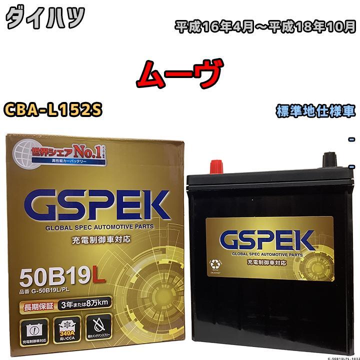 バッテリー デルコア GSPEK ダイハツ ムーヴ CBA-L152S - G-50B19LPL_画像1