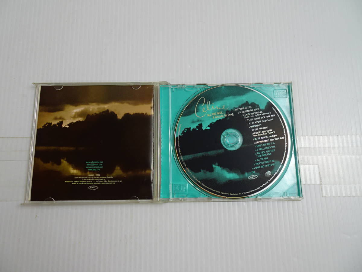 L87・ALL THE WAY...A Decade Of Song Celine Dion CD 動作確認済 中古現状品_画像2