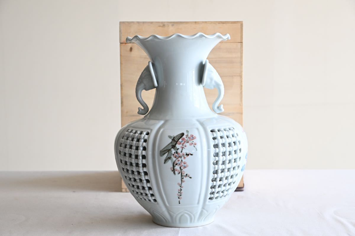 白磁 花瓶 中国 美術品 置物 - コレクション