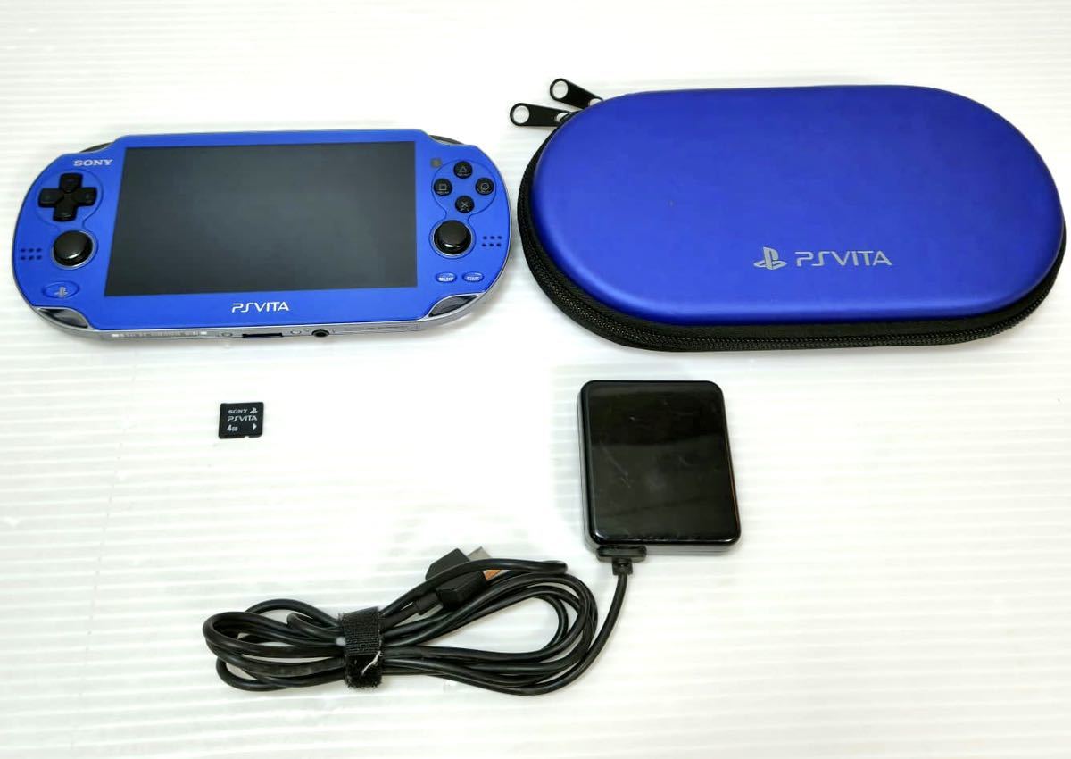 PS Vita PlayStation Vita Wi-Fiモデル サファイア ブルー PCH-1000