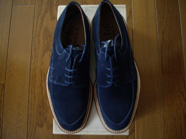 [ unused ]jubi Lee shoes blue suede U chip size 7 50*S cream soda dry bo-nz Vintage 