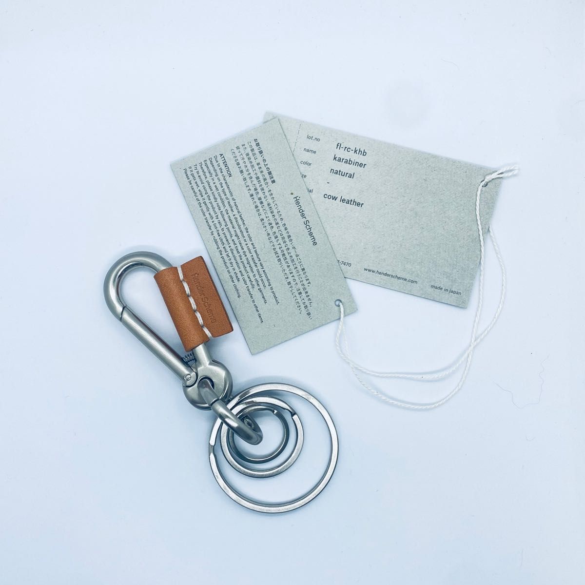 新品】hender scheme スキマ キーリング キーホルダー カラビナ 新品】hender scheme スキマ キーリング キーホルダー カラビナ