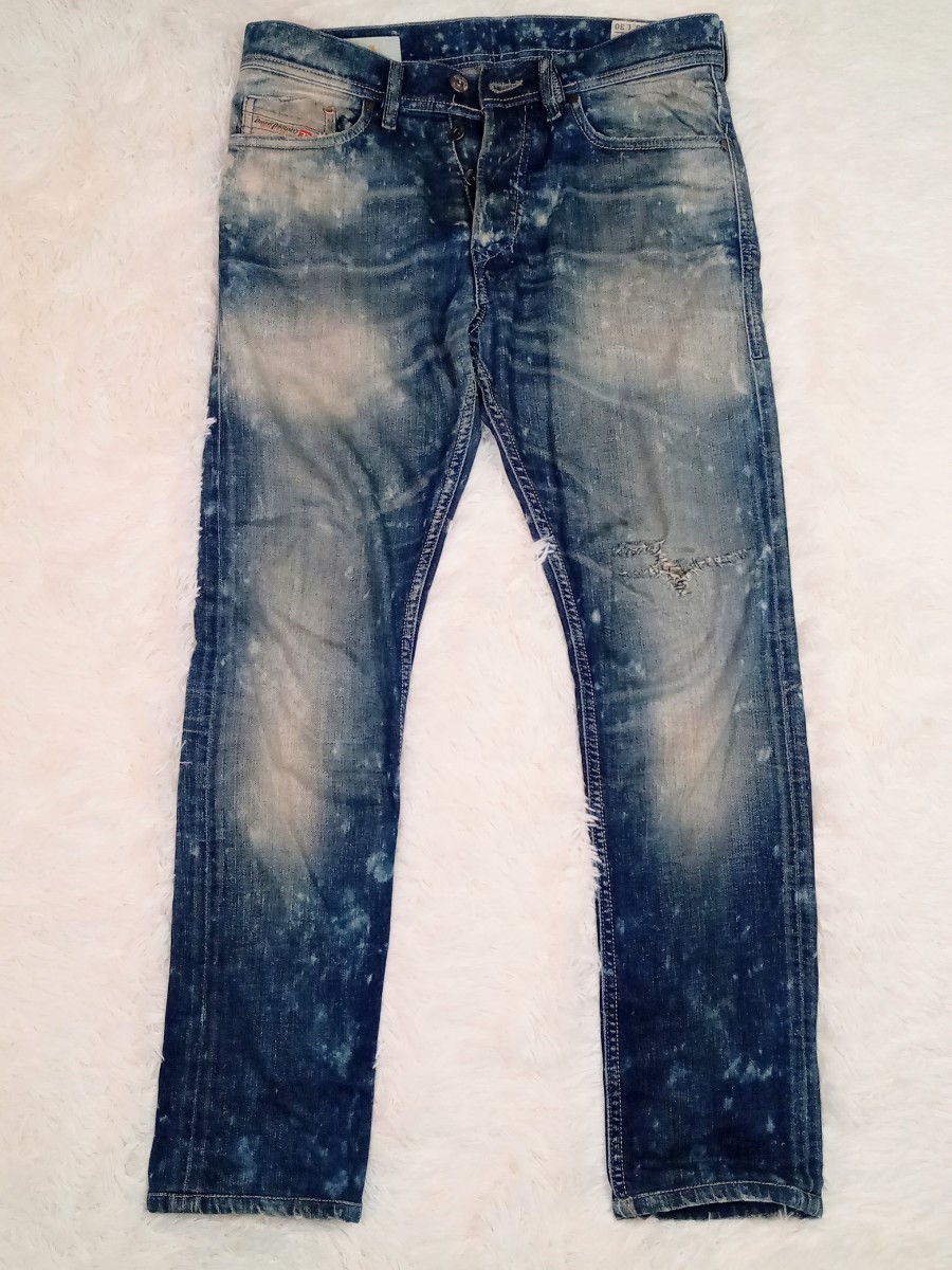 ディーゼル DIESEL ジーンズ TEPPHAR SLIM-CARROT WASH 0881W STRETCH W28 L30 イタリア製 ヴィンテージ加工 _画像1