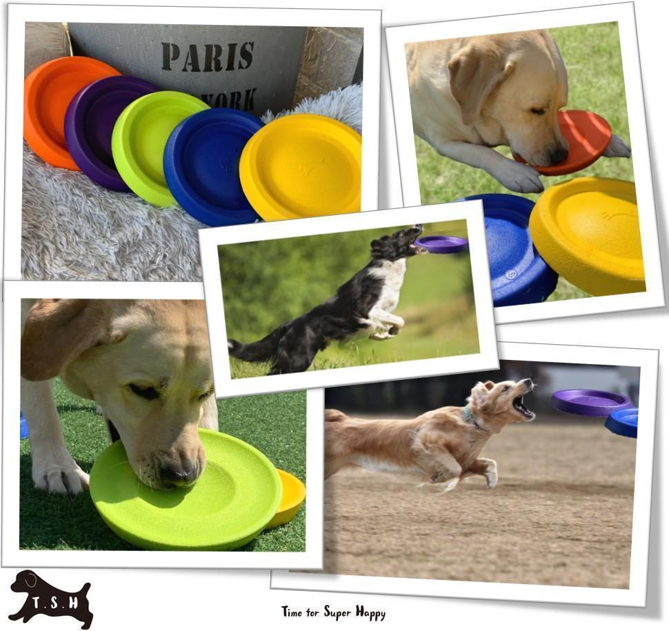  для домашних животных flying диск [ желтый ] собака EVA.. игрушка фрисби 