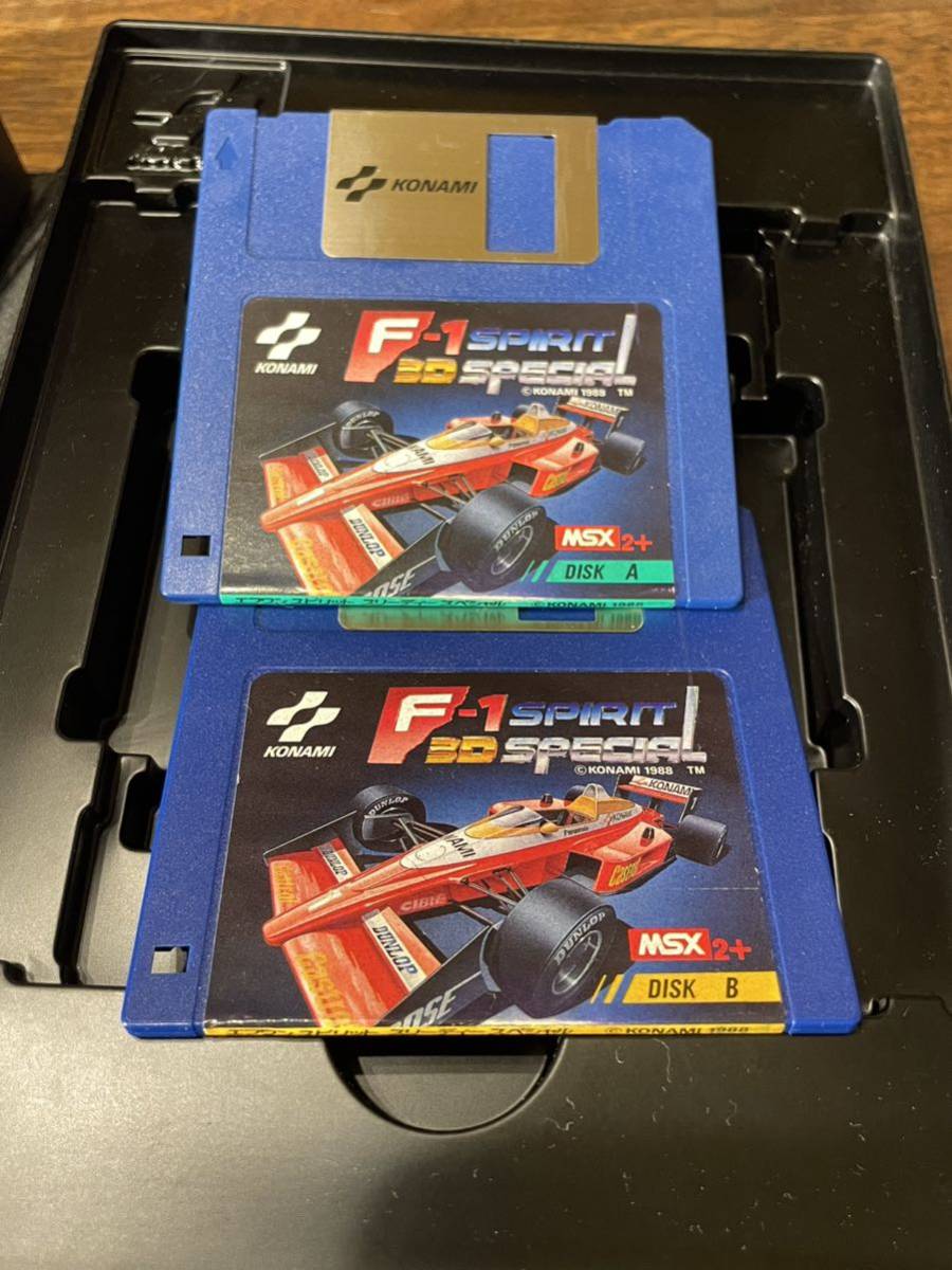 F1 SPIRIT 3D SPECIAL 3.5” 2DD 2枚 ケース .取説付き MSX用 ソフト