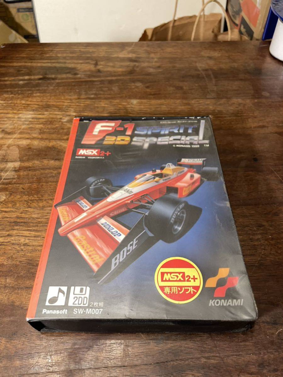 F1 SPIRIT 3D SPECIAL 3.5” 2DD 2枚 ケース .取説付き MSX用 ソフト