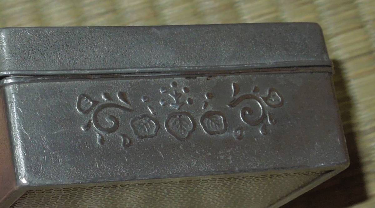 ボンボニエール⑤　皇室　共通家紋　　鳳凰文　錫製