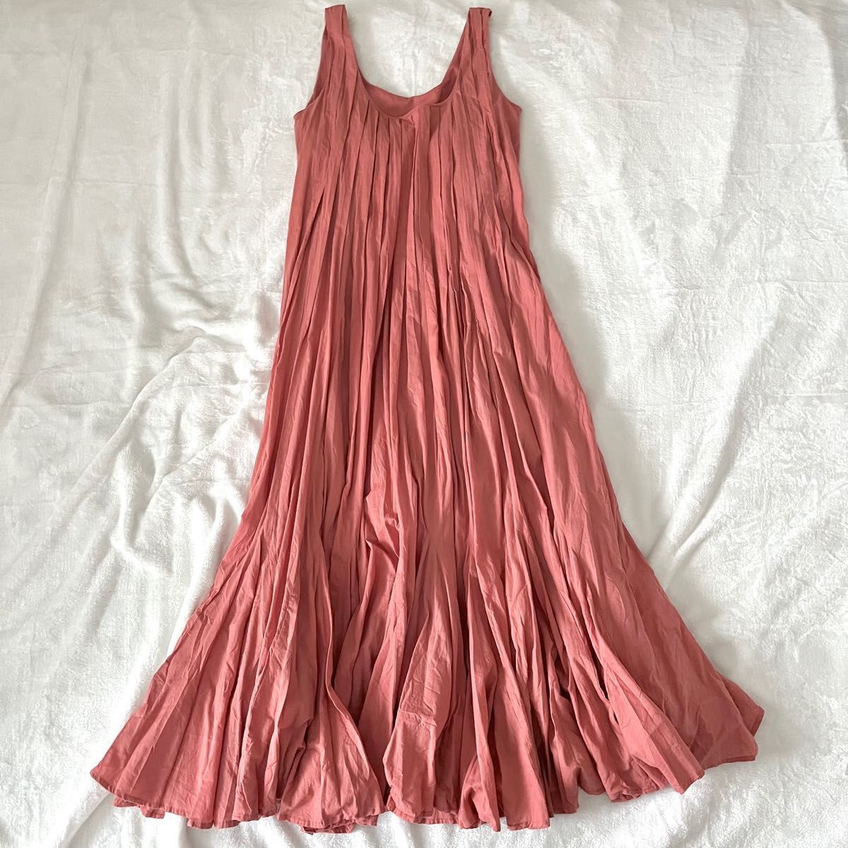 MARIHA 海の月影のドレス ピンクオレンジ マリハ ワンピース コットン