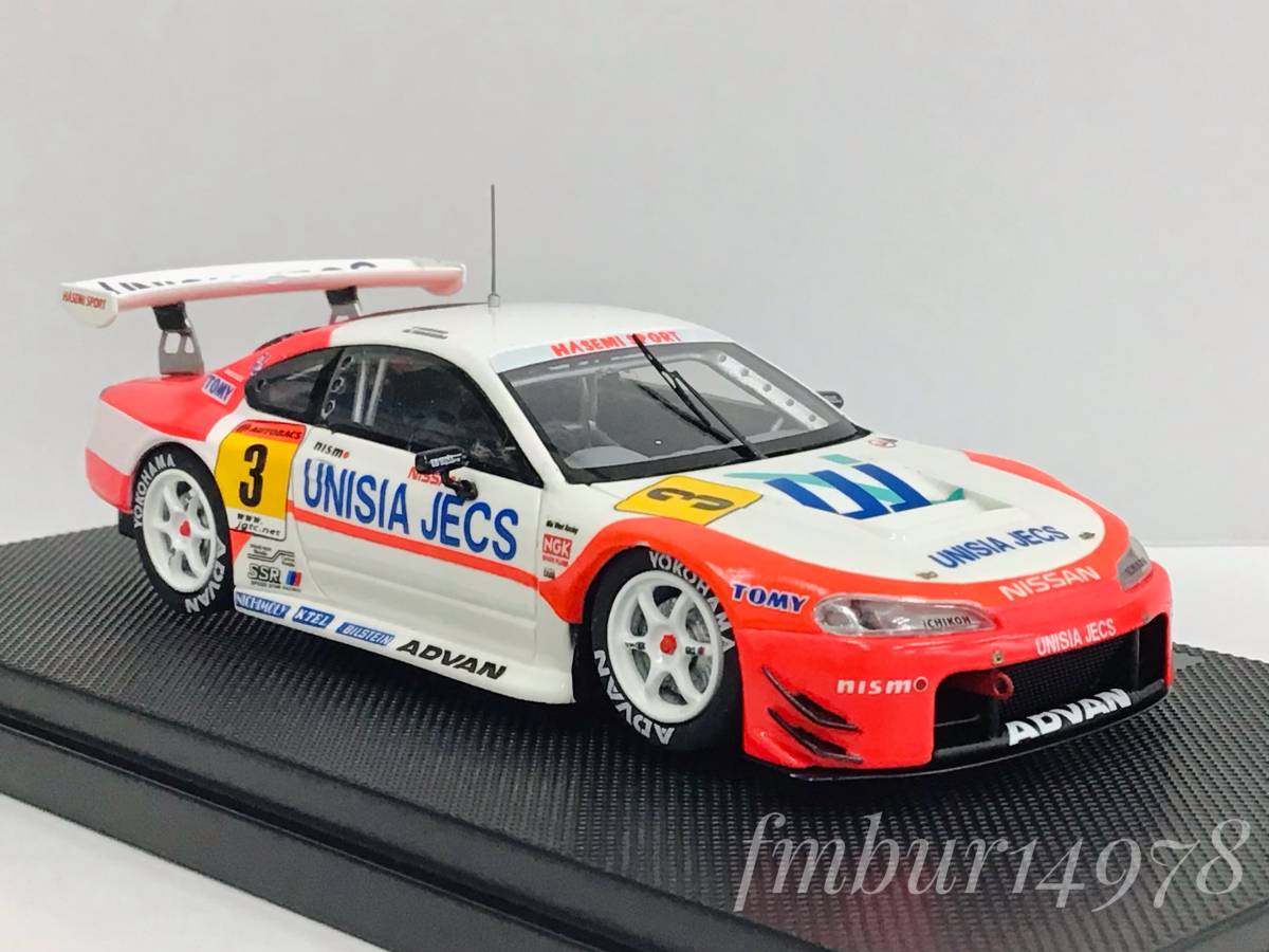 絶版・未使用>EBBRO エブロ 1/43 UNISIA JECS SILVIA JGTC 2002 No.3