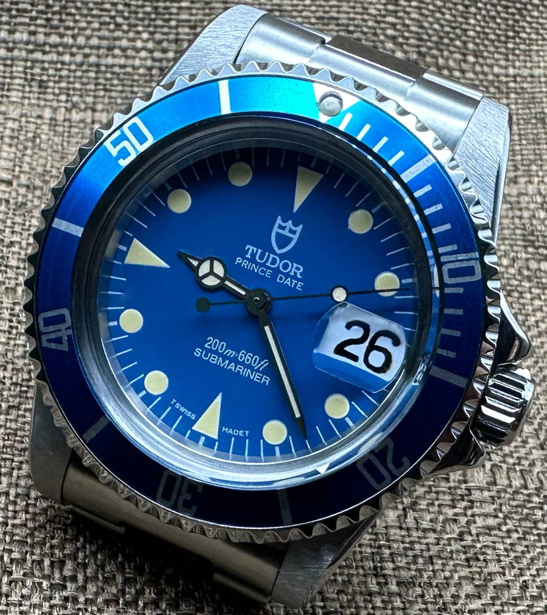 TUDOR ヴィンテージカスタム Ref.79090 青サブマリーナ OH済 TUDOR ヴィンテージカスタム Ref.79090 青サブマリーナ OH済
