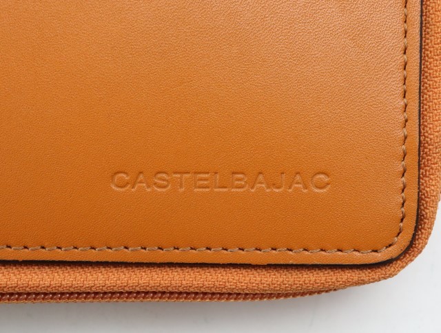 2305-25 Castelbajac ручная сумочка клатч футляр для карточек CASTELBAJAC кожа производства orange 