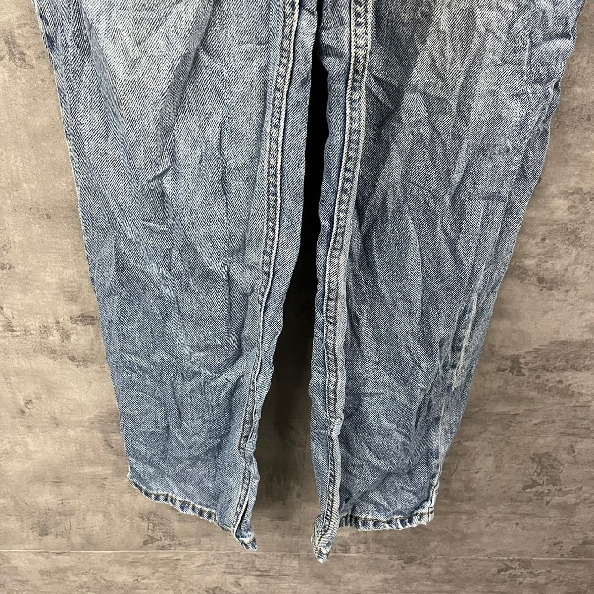 Levi's560TM ライトブルー COMFORT FIT ジップライン デニムジーンズパンツ W32L36 実寸32in 赤タブ 005604891 USA 海外輸入 古着 LK10196_画像9