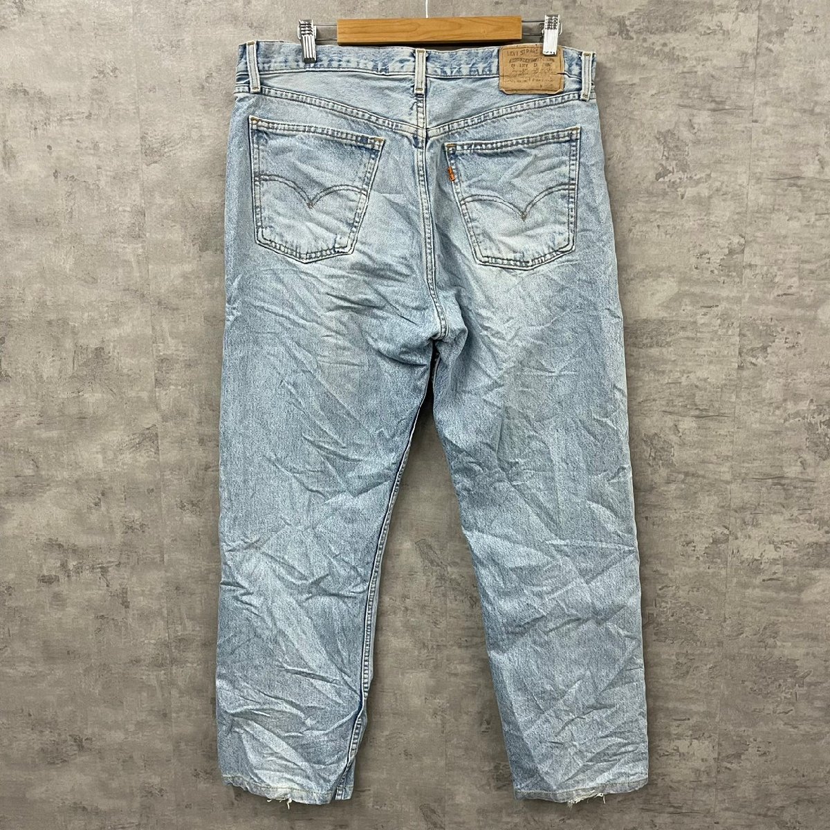 Levi's615 ライトブルー ジップフライ デニムジーンズパンツ W38 L36 実寸W36in オレンジタブ 6150241 USA 海外輸入 古着 LK10274_画像2