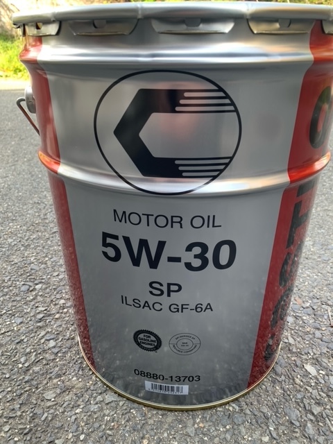  gome private person .OK[ including postage 9000 jpy ] Toyota castle engine oil SP 5W-30 20L