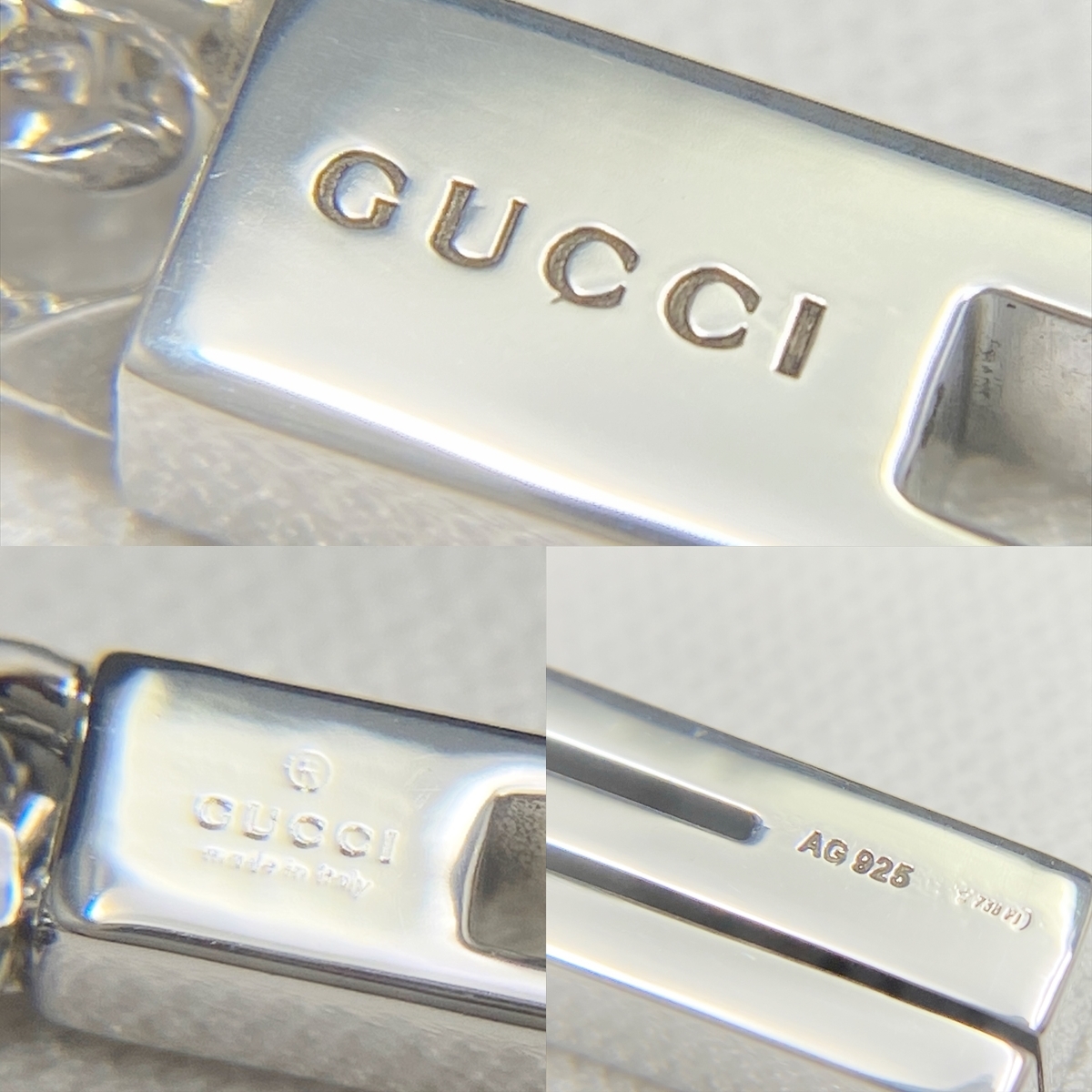 新品仕上 希少 廃盤 グッチ GUCCI 喜平 カットアウトG ラージ