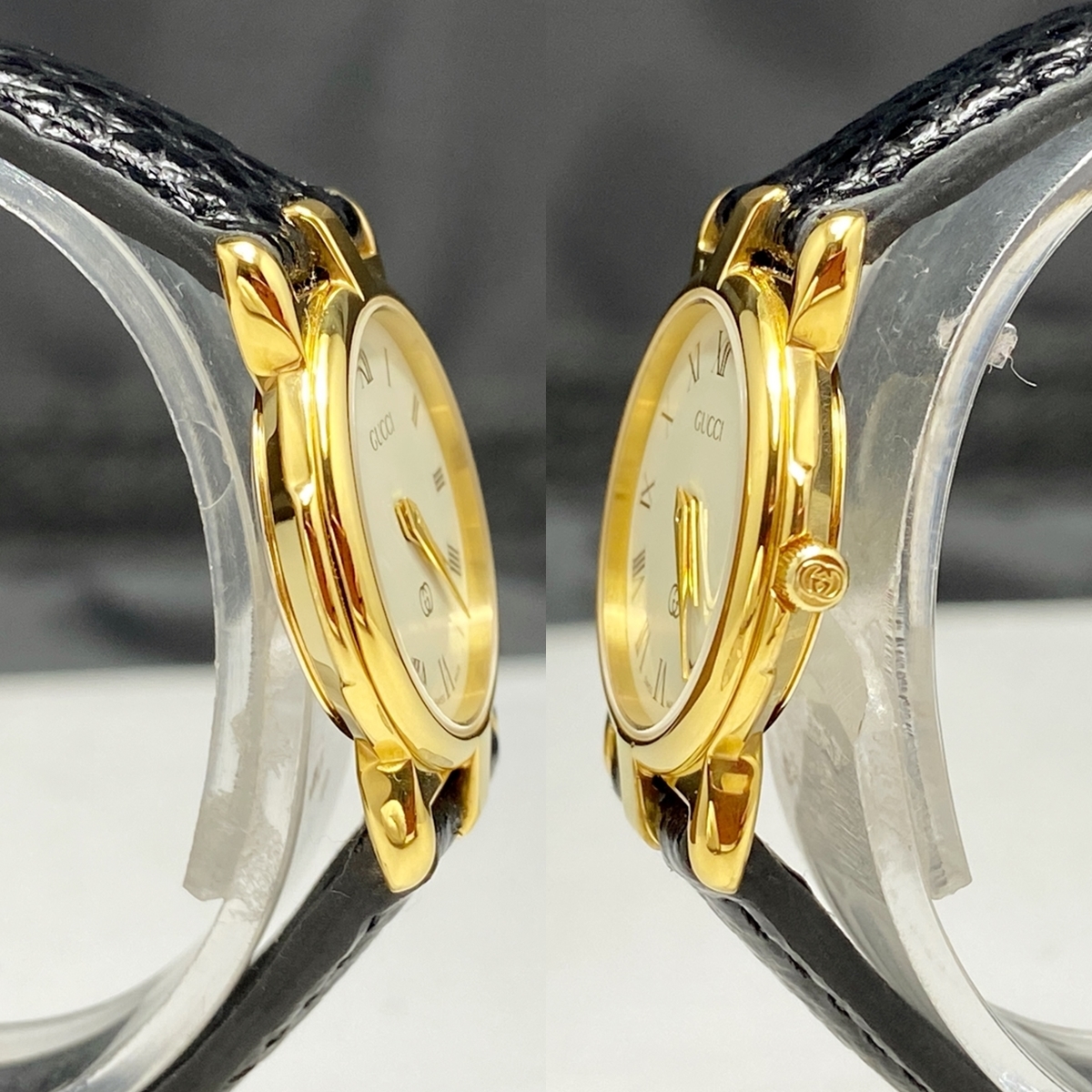 美品 新品電池 ベルト グッチ GUCCI 3400L 腕時計 薄型 ゴールド 美品 新品電池 ベルト グッチ GUCCI 3400L 腕時計 薄型 ゴールド