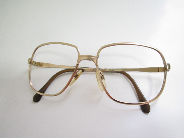 陸◆ビンテージ　レトロ　RODENSTOCK　LORD　1/20　10K　ローデンストック　ウェリントン型　ホワイトゴールド系　眼鏡　中古品_画像2