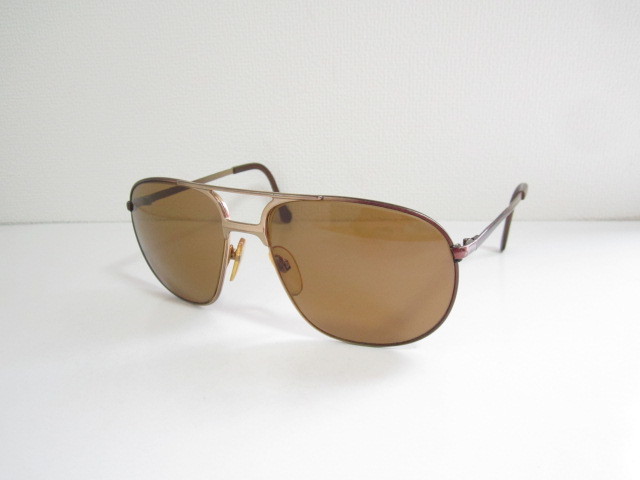 管◆ビンテージ レトロ RODENSTOCK MENTONE Coffee ローデンストック ツーブリ サングラス 眼鏡 中古品