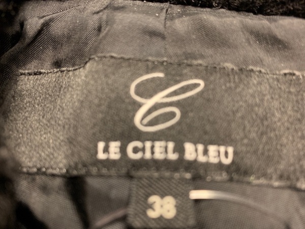 ルシェルブルー LE CIEL BLEU コート サイズ38 M 黒 レディース 冬物_画像3