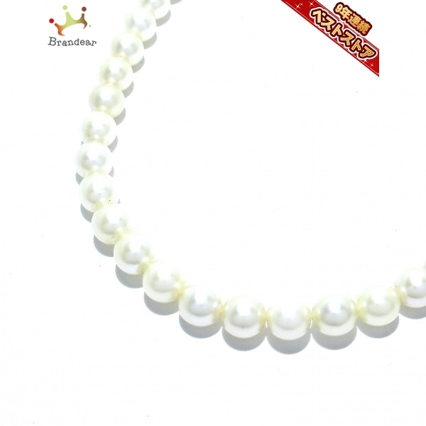 ミキモト mikimoto チョーカー - シルバー×パール アイボリー 美品