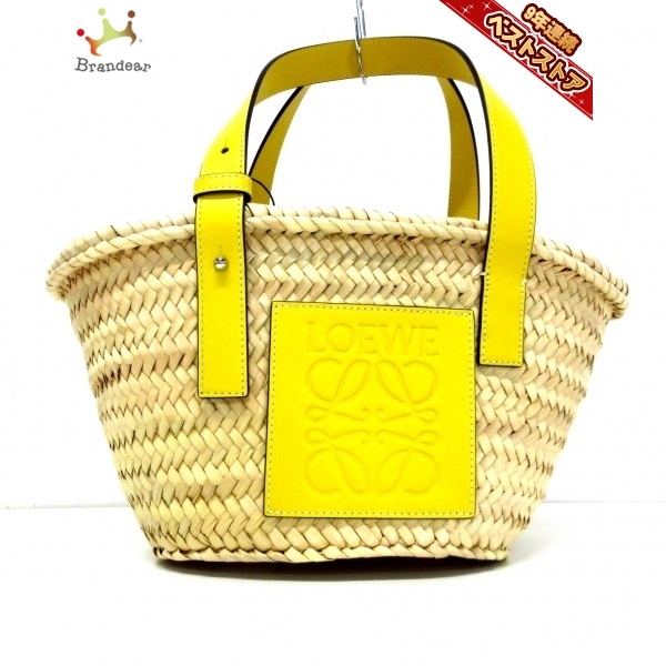 ロエベ LOEWE トートバッグ バスケット パームリーフ×カーフスキン