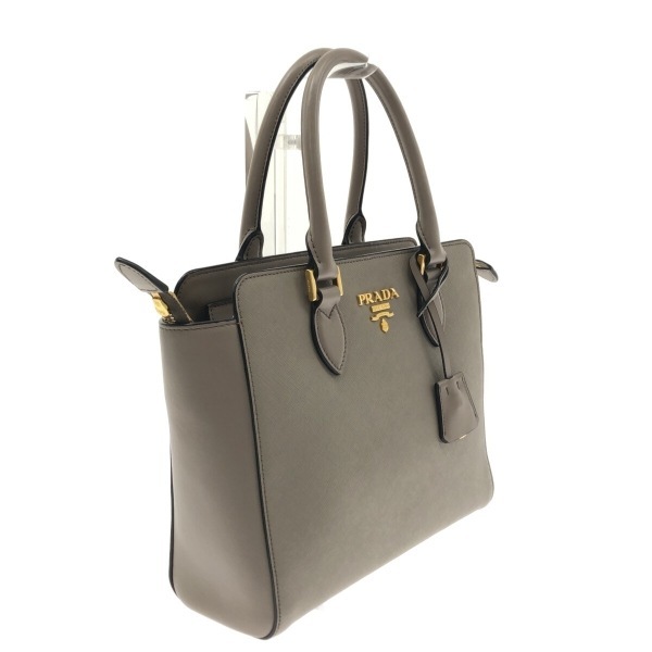 プラダ PRADA ハンドバッグ 1BA113 - サフィアーノレザー グレー