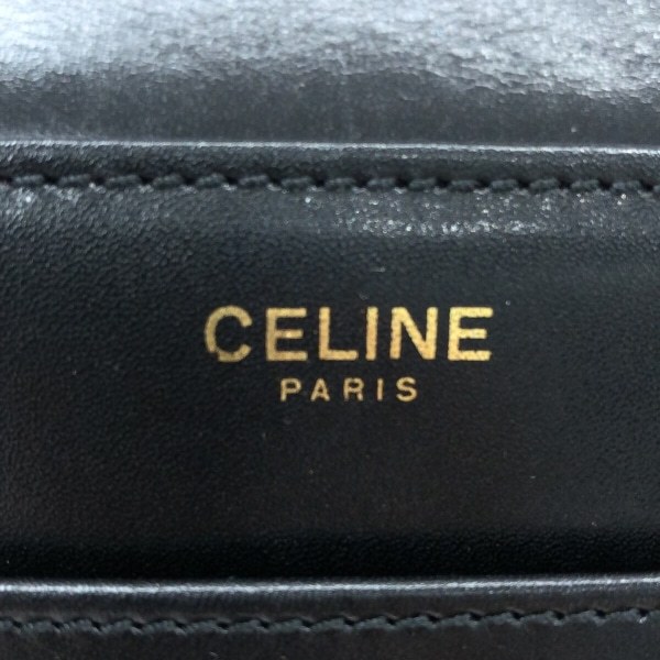 セリーヌ CELINE ショルダーバッグ ホースキャリッジ レザー 黒