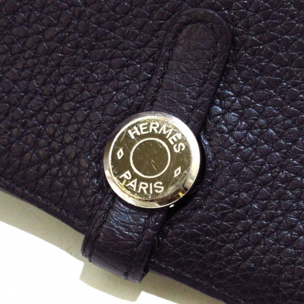 エルメス HERMES 長財布 ドゴンGM トリヨンクレマンス 黒 シルバー金具