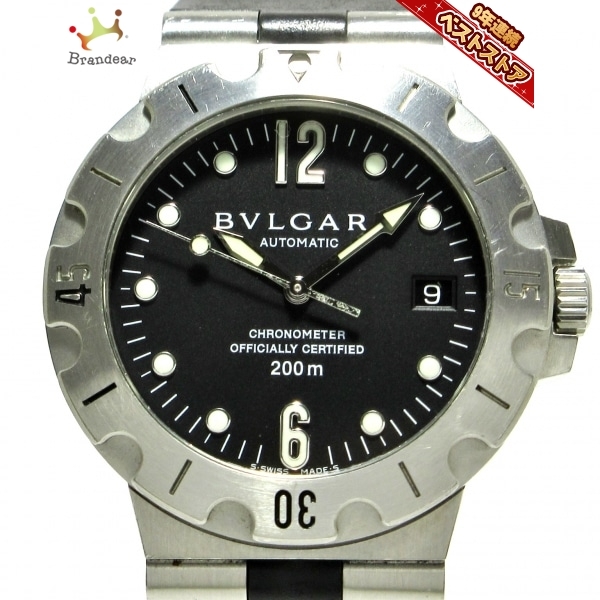 BVLGARI(ブルガリ) 腕時計 ディアゴノスクーバ SD38S メンズ SS/ラバー
