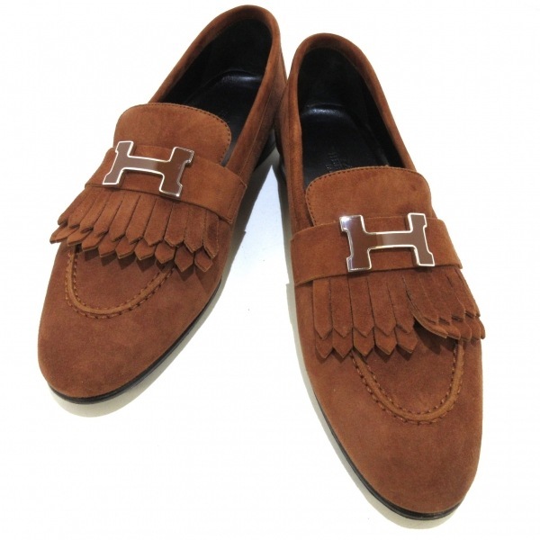 エルメス HERMES シューズ 35 1/2 モカシン ロワイヤル スエード