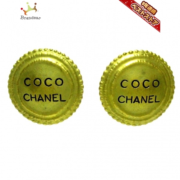 シャネル CHANEL イヤリング - 金属素材 ゴールド COCO CHANEL 95P アクセサリー（耳）