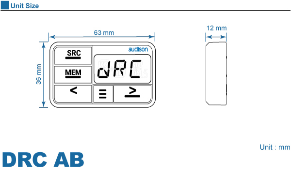 【国内正規品】 audison/オーディソン bit シリーズ デジタルリモートコントローラー DRC AB 1台_画像2