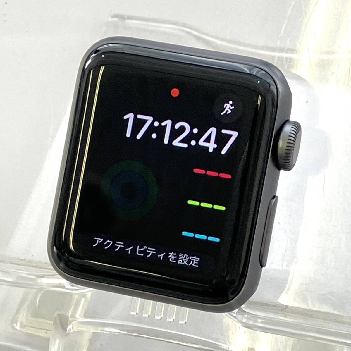 中古】Apple Watch Series3 38mm MTF02J/A スペースグレイアルミニウム