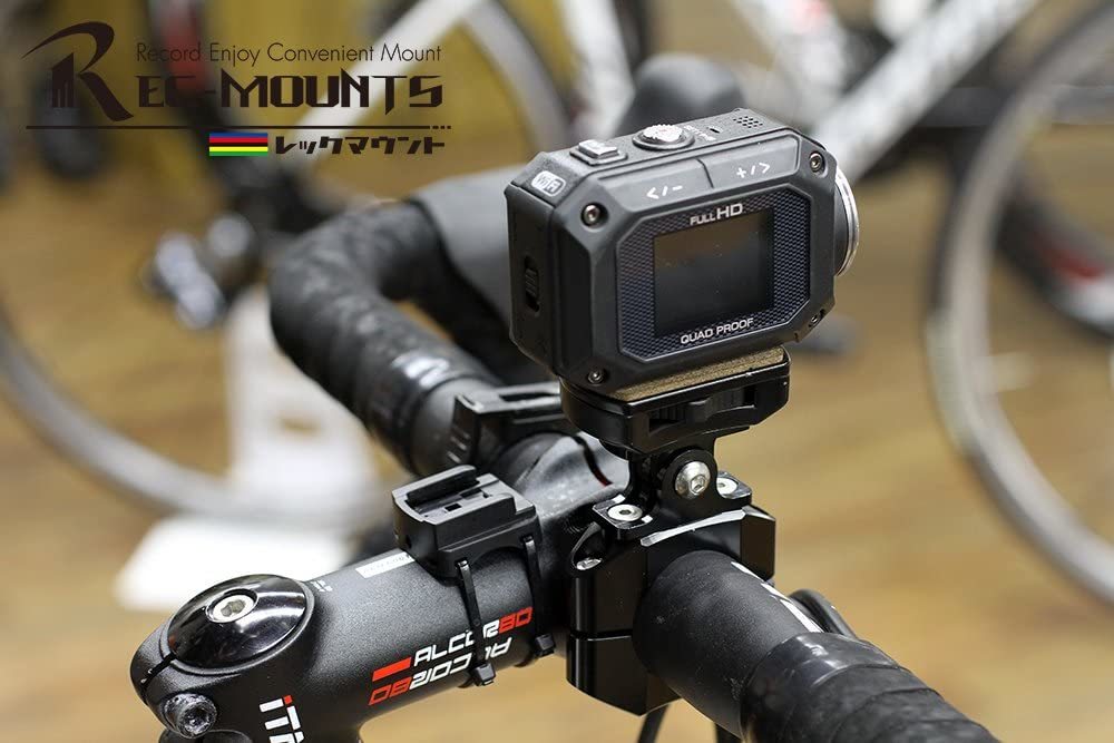 [レックマウント] バーマウント GoPro ウェアラブルカメラ ビデオカメラ向け 28.6 / 31.8mm ハンドルバー用【REC-B21-GPCNKW-318】_画像8