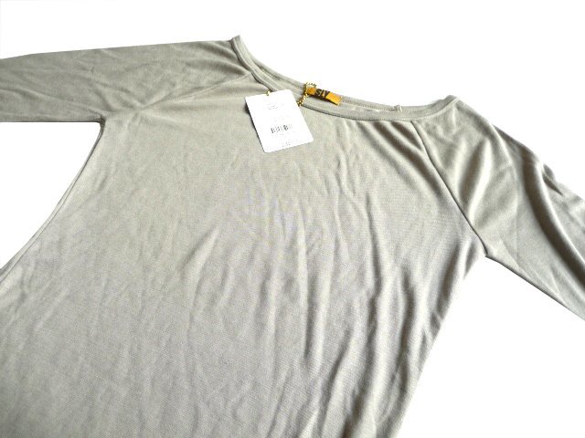 新品 定価5040円 SLY スライ ボートネック 長袖 ニットソー カットソー 厚手 Tシャツ ロンT サイズ1 トップス_画像4