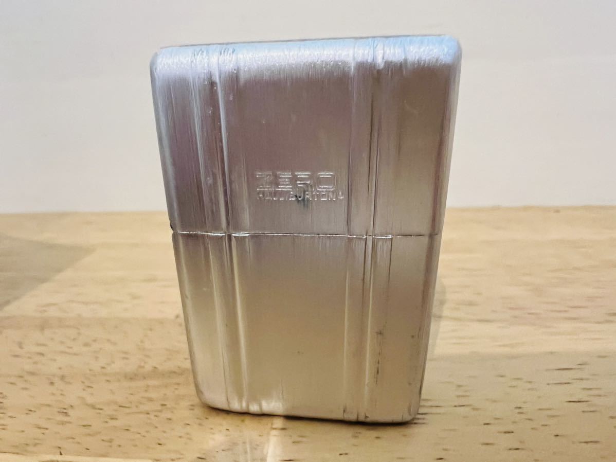 【東急ハンズ購入】ゼロハリバートン ZIPPO 木箱付 シルバー Zero Halliburton Zippo Lighter2-AL着火確認済 ジッポ