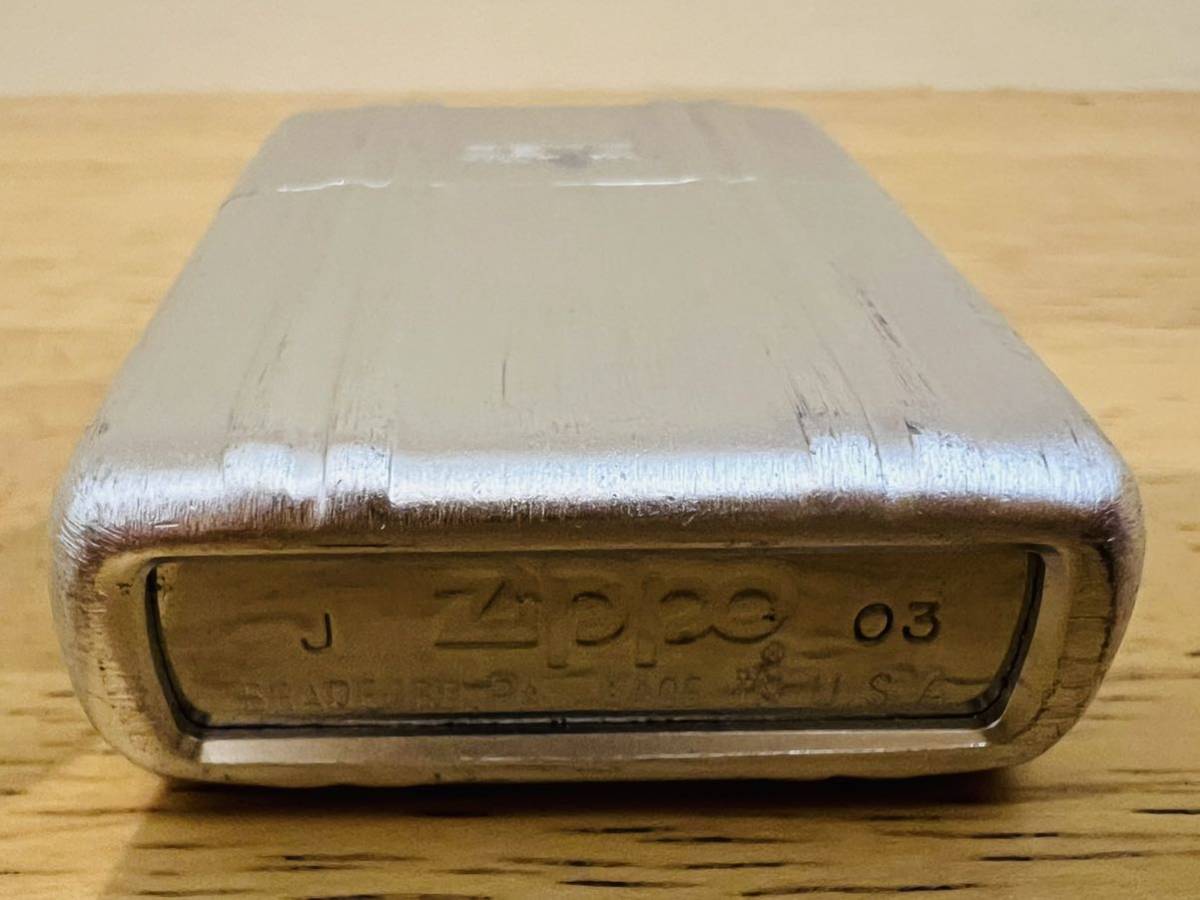 【東急ハンズ購入】ゼロハリバートン ZIPPO 木箱付 シルバー Zero Halliburton Zippo Lighter2-AL着火確認済 ジッポ