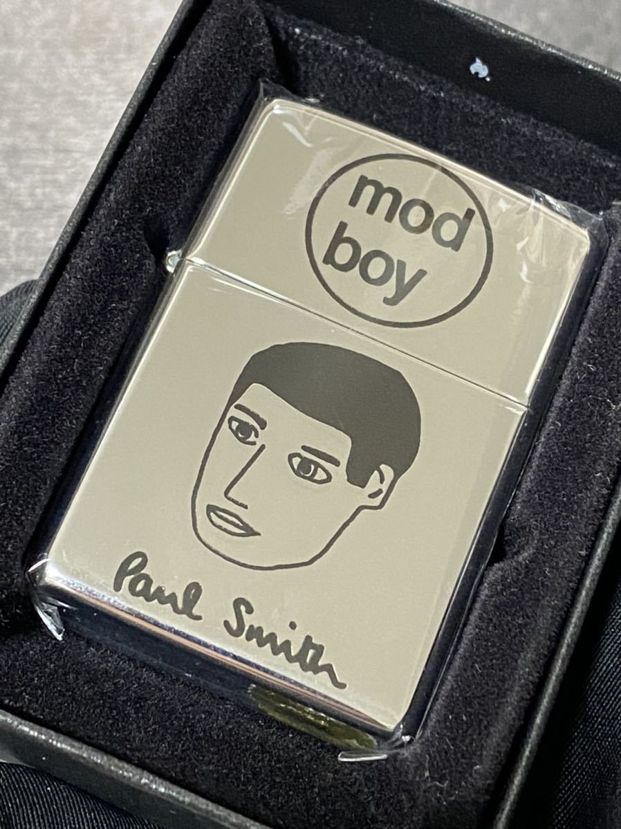 zippo ポールスミス ヴィンテージ 前面加工 希少モデル Paul Smith シルバーインナー 1997年製 ケース 保証 海外受注発注品 雑貨 