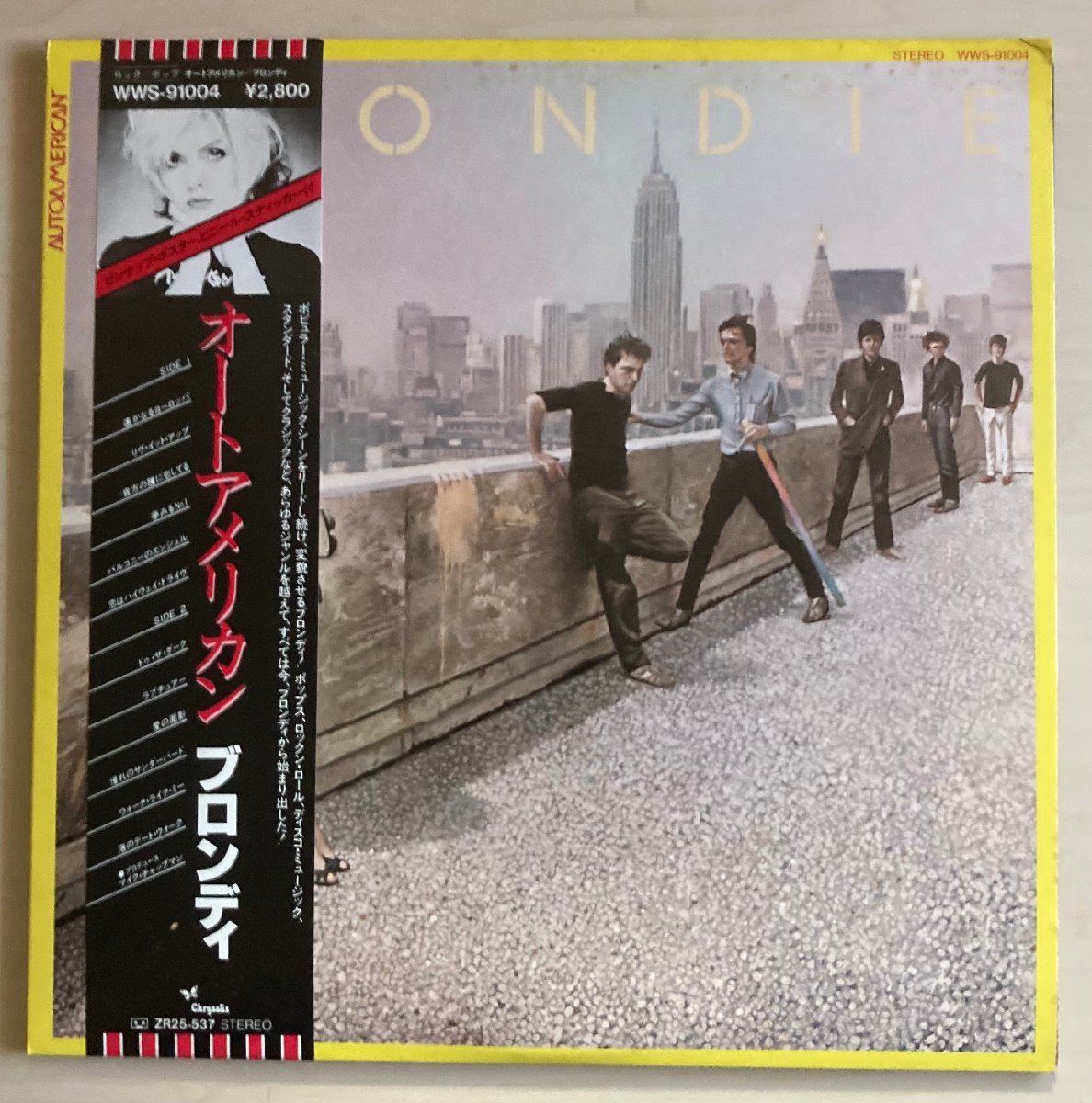 LPA22019 ブロンディ BLONDIE / オートアメリカン 国内盤LP 盤良好 ポスター付き_画像1