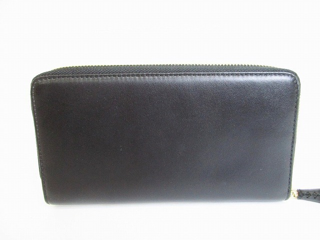新古品】 ジミーチュウ Jimmy Choo レザー ラウンドファスナー 新古品】 ジミーチュウ Jimmy Choo レザー ラウンドファスナー